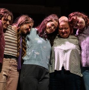 Ann Russell performing in the SVSU Theatre production of Little Women...Now